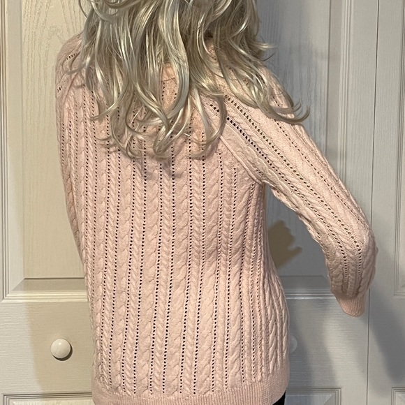 AMERICAN EAGLE 🦅 Pink Cable Knit Women’s Sweater XS - Picture 5 of 11